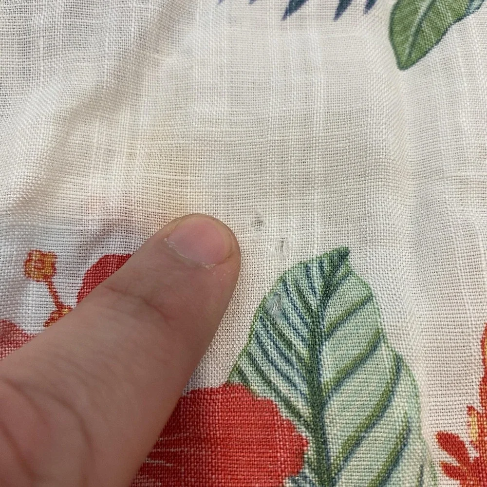 Tommy Bahama Relax Shirt Mens 2XL Multicolor Floral Linen Hawaiian Long Sleeve
